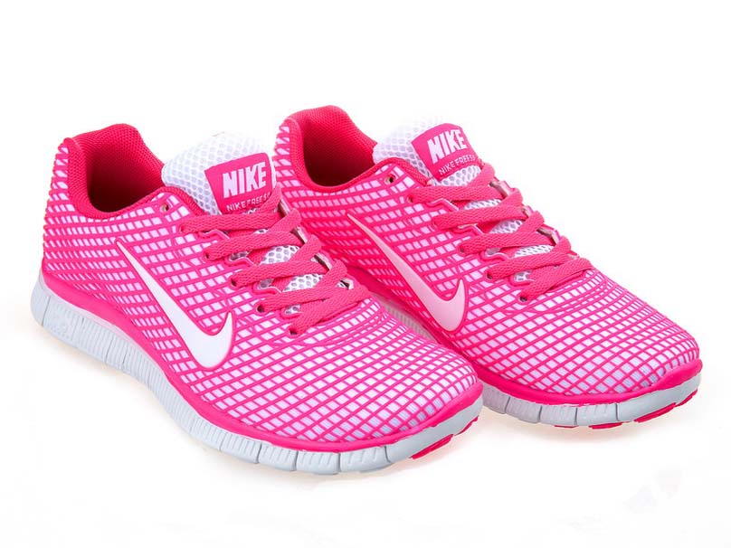 Nike Free 5.0 femmes legeres chaussures de course blanc rose (3)